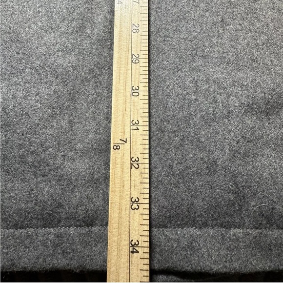 London Fog Gray Button Up Mens Sz XL Multi Pocket Wool Overcoat Trench Coat - Picture 12 of 12